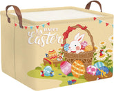 FXOCSHE rectangular Easter basket, sturdy organizer for toys and gifts.