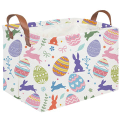 FXOCSHE rectangular Easter basket for organized toy storage and easy access.