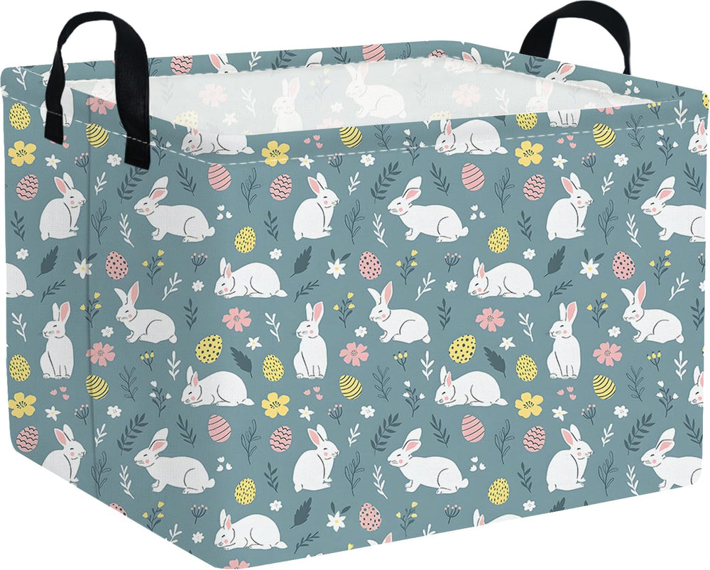 FXOCSHE rectangular Easter basket for playful storage and festive decor