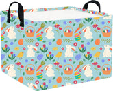 FXOCSHE Rectangular Easter Bunny Basket, versatile toy storage and decor