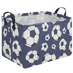 FXOCSHE rectangular Easter soccer basket storage bin helps keep toys organized