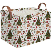 FXOCSHE rectangular tree basket with open-front design for easy seasonal storage.