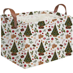 FXOCSHE rectangular tree basket with open-front design for easy seasonal storage.