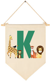 FYSIA woodland animal flag decor for nursery walls adding charming whimsy.