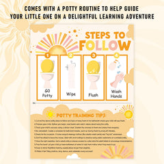 FYSUIMU Boho Sun rule poster clarifies routines for caregivers and kids.