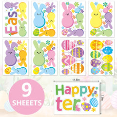 FYSUIMU Easter bunny wall decals brighten nurseries and playrooms.