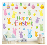 FYSUIMU Happy Easter wall stickers add quick charm to any room.