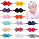 FZBNSRKO baby girls floral headbands 15-pack for versatile daily outfits.