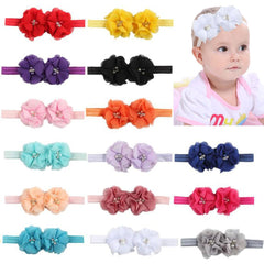 FZBNSRKO baby girls floral headbands 15-pack for versatile daily outfits.