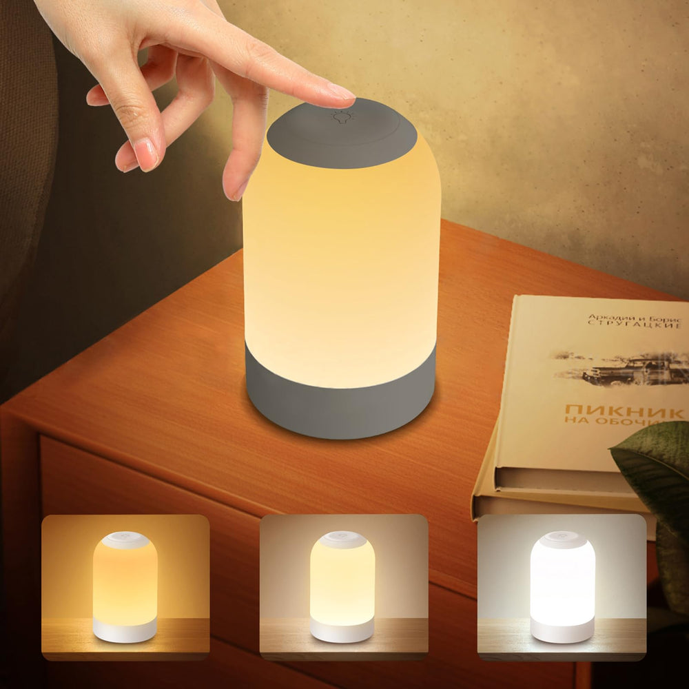 G Keni bedside night light with top touch control for easy operation.