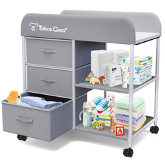 G TALECO GEAR changing table topper with waterproof pad for quick cleanup
