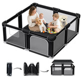 G TALECO GEAR foldable playpen frontal view showing spacious area for baby play.