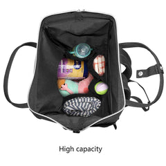 GACTIVITY Gothic Moon Stars diaper bag worn as a backpack for hands-free parenting