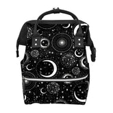 GACTIVITY Gothic Moon Stars diaper bag front pocket for quick access to essentials