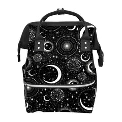 GACTIVITY Gothic Moon Stars diaper bag front pocket for quick access to essentials