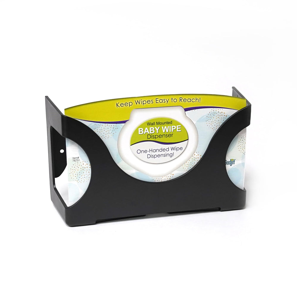 Gadjit baby wet wipes dispenser wall-mounted keeps wipes within reach