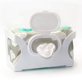 Gadjit baby wet wipes wall dispenser mounted for quick on-wall access.