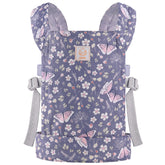 GAGAKU baby doll carrier blue butterfly offers cozy wear for 22-inch dolls