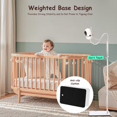 GAHOGA sturdy weighted base with non-slip pad prevents tipping for safe monitoring.