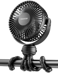 Gaiatop mini stroller fan clip-on for babies delivers cool airflow on the go.