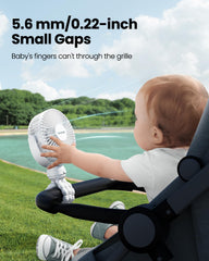 Gaiatop mini stroller fan with tripod provides stable setup
