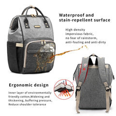GAIVP diaper bag backpack changing pad ready for on the go diaper changes