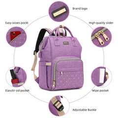GAIVP diaper bag backpack waterproof fabric protects contents in rain.
