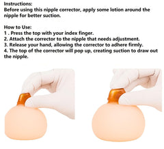 Gajoin nipple corrector with a one-click operation for easy setup.