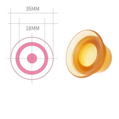 Gajoin nipple corrector illustrating physical traction for breastfeeding prep.