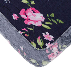 Galabloomer receiving blanket features rounded edges for safe, comfy baby lounging.