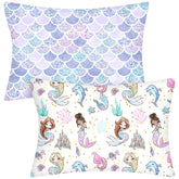 Ganeen Mermaid toddler pillowcase with envelope closure for snag-free sleep
