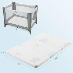 Removable waterproof cover is machine washable for quick cleaning between uses.