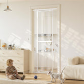 Gardner Pet gate in doorway showing 51-87 inch height adjustment for versatile safety.