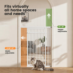Gardner Pet extension kit with four pieces for custom doorway width.