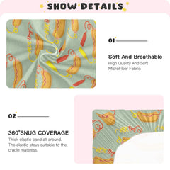 Gbjiemia baby bed sheets in soft, breathable fabric for day and night comfort.