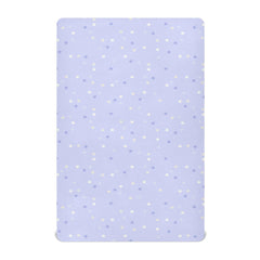 Gbjiemia cute purple star crib sheet with breathable fabric for comfy naps.