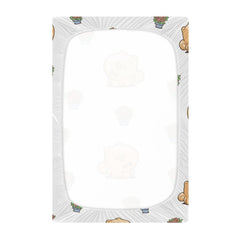 Patterned Gbjiemia Kawai Pomeranian sheets for boys and girls brighten nursery decor.