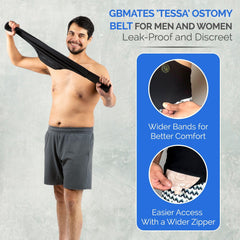 GBmates ostomy belt stealth-fit hook-and-loop keeps pouch secure during activity.