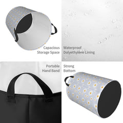Gbuzozie daisy hamper folded compact for small spaces