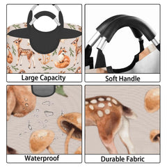 Gbuzozie Forest Little Animals laundry hamper with fox motif suits dorm room organization
