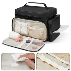 GDNasist front pocket holds bottle brushes and accessories for easy reach