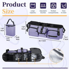 GDNasist large-capacity compartments store diapers, bottles, and toys