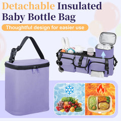 GDNasist PEVA-lined pockets keep snacks and drinks protected