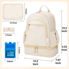 GDNasist backpack with removable cooler compartment for bottles