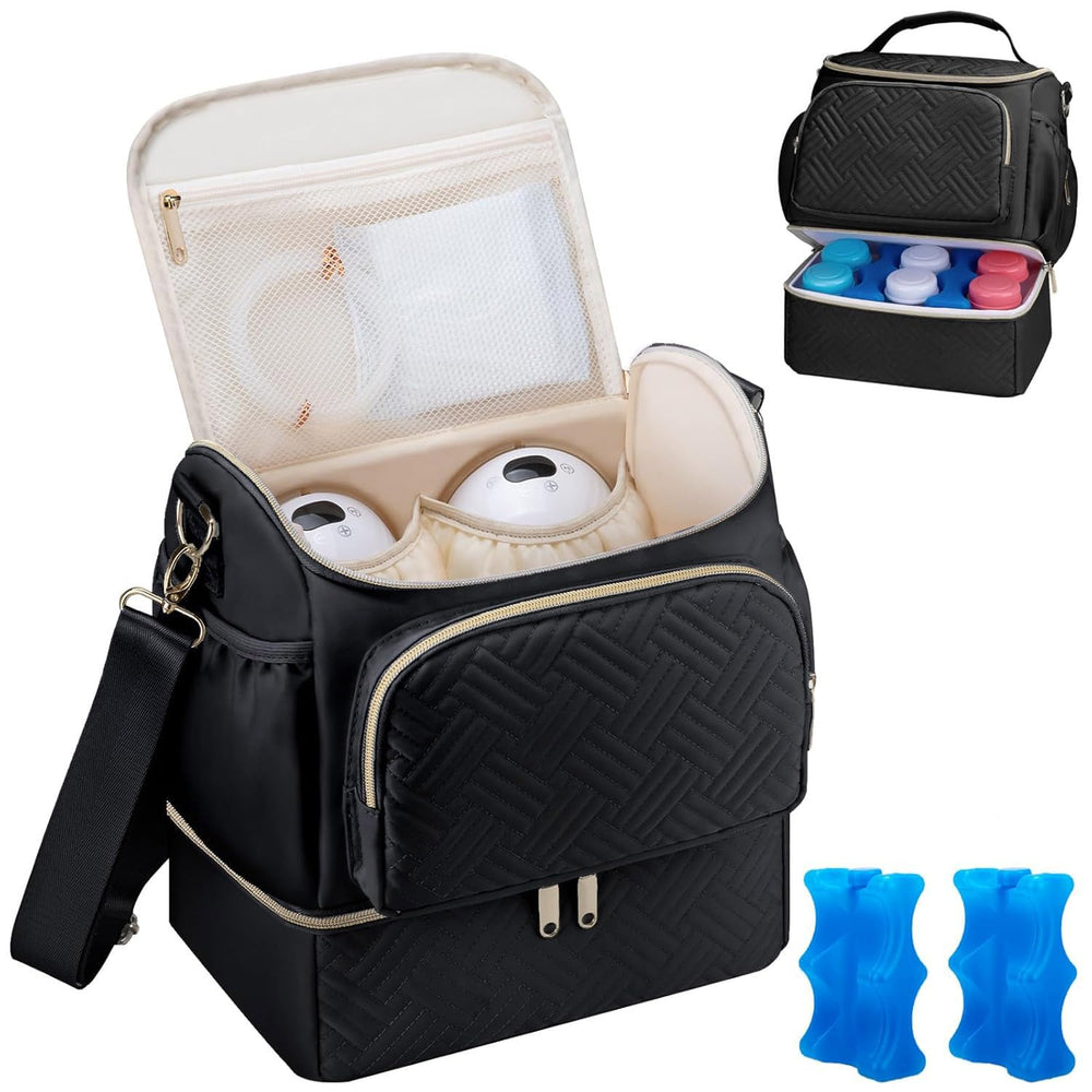 GDNasist wearable breast pump bag compact and portable for on-the-go pumping.