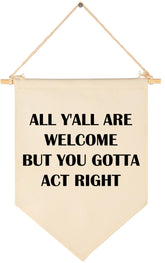 GEANHIL All Y'All nursery pennant banner adds cozy, welcoming decor.