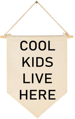 GEANHIL Cool Kids Live Here banner brightens nursery decor.