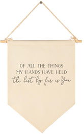 GEANHIL crib flag banner all things hands held for nursery decor