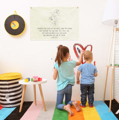 GEANHIL front door flag decor creates a welcoming entryway detail