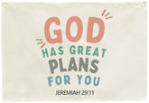 GEANHIL rectangular bible verse banner decor for nursery walls, inspiring daily reflection.